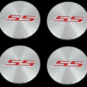 2.67 Inch Chevrolet CAMARO Chrome Silver Chrome SS OEM RIM Wheel Center Caps